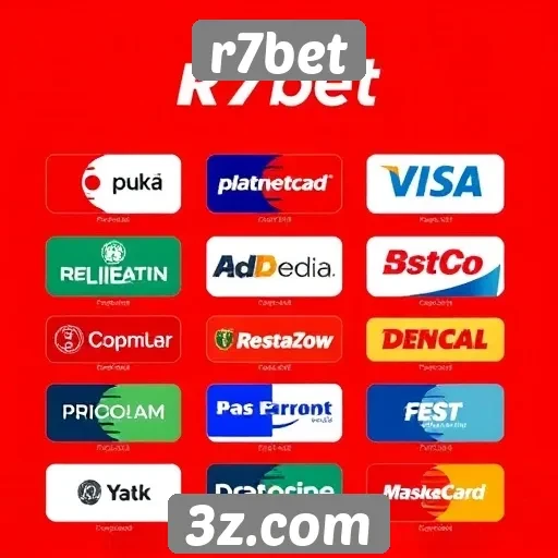 Métodos de pagamento disponíveis no r7bet