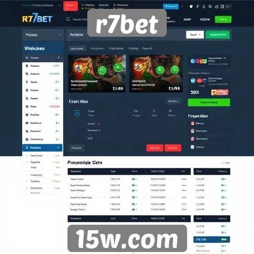 Análise da interface do usuário do site r7bet
